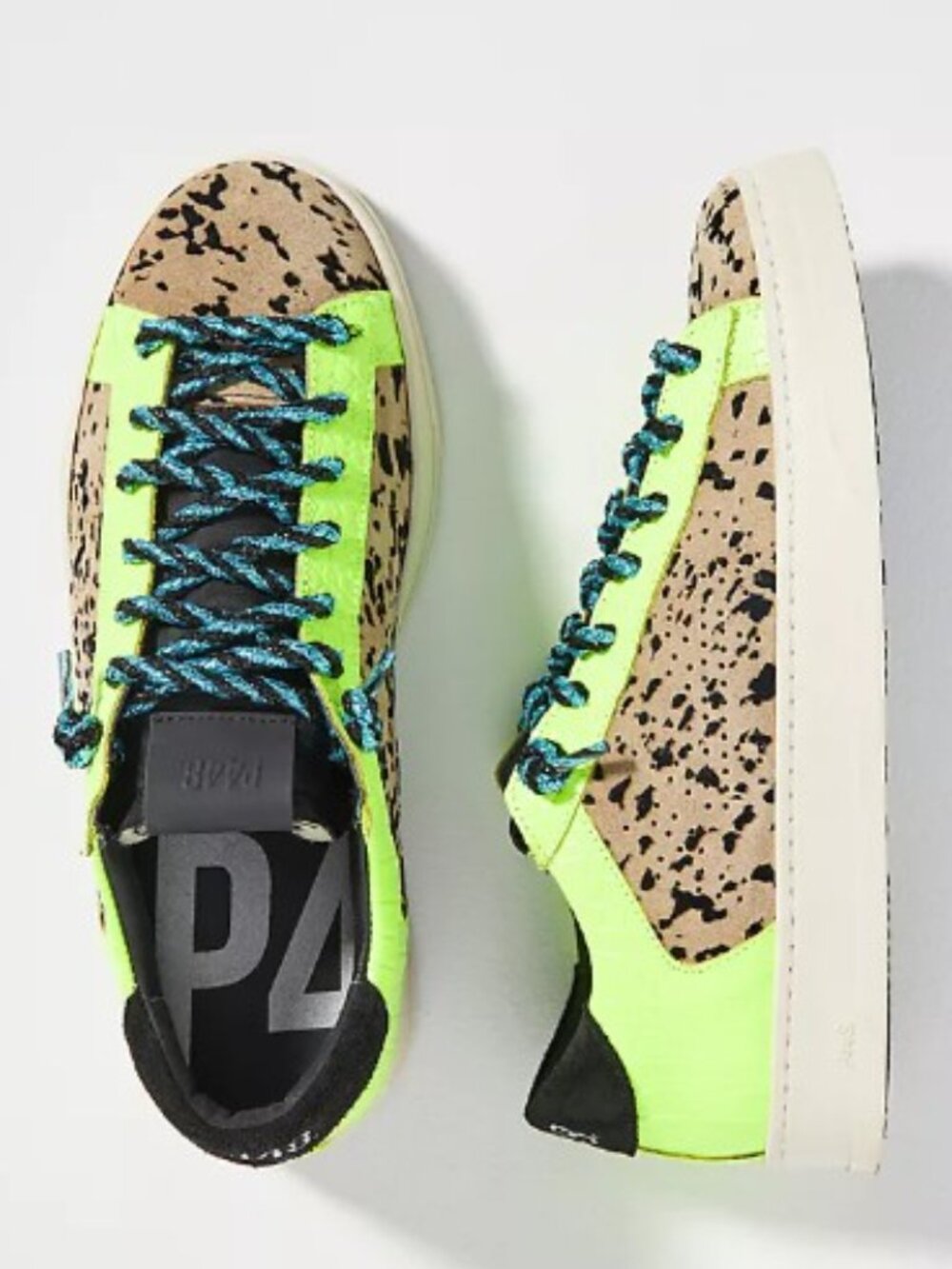 P448 Jackt Sneaker with gator neon yellow size 38